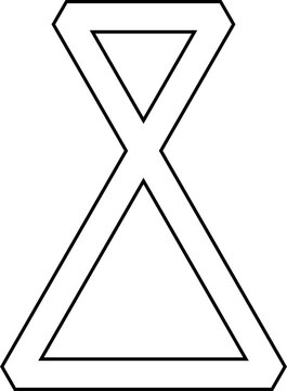 recommend clip art: Triangle line icon. Geometric shapes