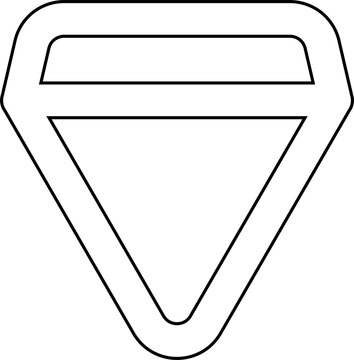recommend clip art: Triangle line icon. Geometric shapes
