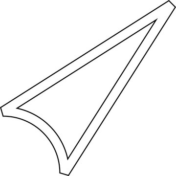 recommend clip art: Triangle line icon. Geometric shapes