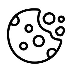 Fototapeta premium cookie Line Icon