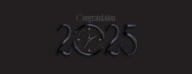 A stunning illustration celebrating the New Year 2025