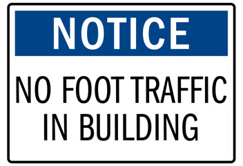 Pedestrian walkway sign