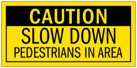 Pedestrian walkway sign