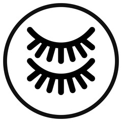 Editable fake eyelashes vector icon. Cosmetics, makeup, skincare, beauty. Part of a big icon set family. Perfect for web and app interfaces, presentations, infographics, etc