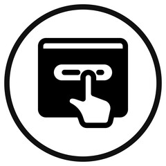 Editable press button vector icon. Part of a big icon set family. Perfect for web and app interfaces, presentations, infographics, etc