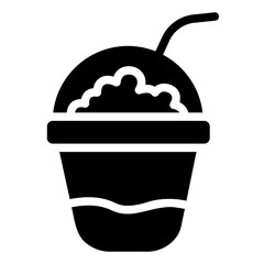 milkshake Solid icon