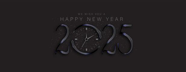 A vibrant illustration celebrating the New Year 2025