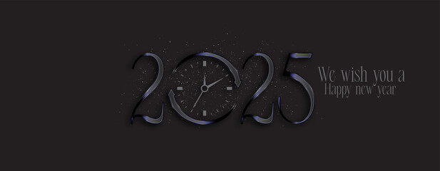 A vibrant illustration celebrating the New Year 2025