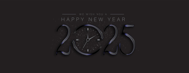 A vibrant illustration celebrating the New Year 2025