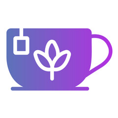 hot tea Gradient icon