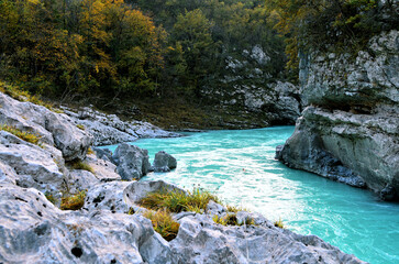river in the mountains