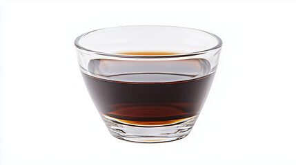 Dark Soy Sauce in Glass Bowl: A close-up of a small glass bowl filled with dark soy sauce, highlighting its rich, umami-rich color and texture.