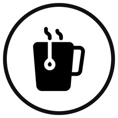 Editable a cup of hot tea vector icon. Cafe, coffee shop, restaurant, drink, beverages. Part of a big icon set family. Perfect for web and app interfaces, presentations, infographics, etc