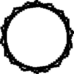 Star pixel icon. Geometric for design