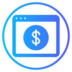 income gradient icon