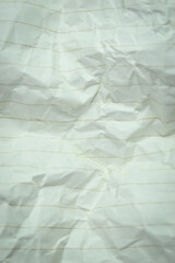 crumpled line paper texture background,  blank sheet notebook