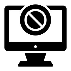 ad blocker glyph icon