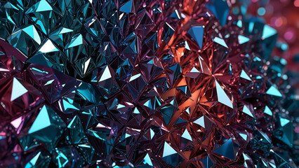 A 3D render of an abstract background with a crystal texture.