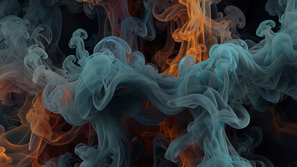 A 3D render of an abstract background with a smoke texture.

