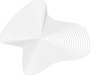 Circles lines wavy. Geometric technology round shape