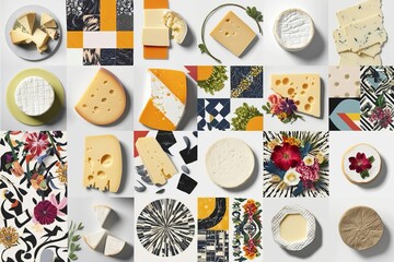 Creative Cheese Pattern Designs for Modern Decor and Fashion