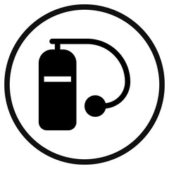 Editable oxygen tank vector icon. Part of a big icon set family. Perfect for web and app interfaces, presentations, infographics, etc
