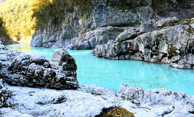 river in the mountains