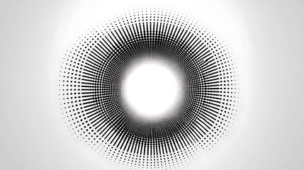 Abstract Halftone Circle