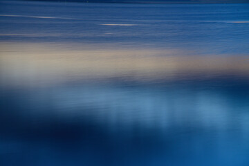 Calm sea at dusk Slow shutter Image Wallpaper Background /...