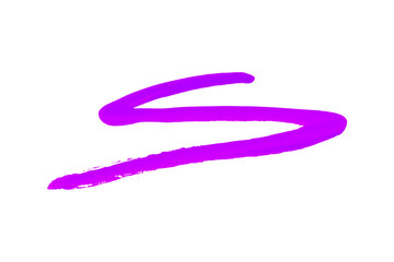 Purple watercolor background. Artistic hand paint. Isolated on transparent background.
