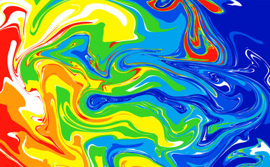 Creative Colorful abstract geometric background. Liquid dynamic gradient waves. Fluid marble texture. 