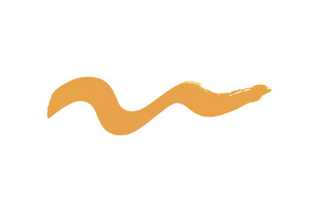 Naklejka premium Orange watercolor background. Artistic hand paint. Isolated on transparent background.