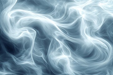 Fototapeta premium Abstract swirling blue and white smoke texture background.
