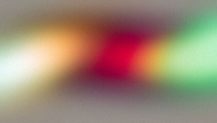Retro color gradient grainy background. Abstract smooth red orange green white color noisy gradient, glowing, vibrant, shine, bright, niise texture background