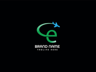 e And Air plan logo for a brand name that says logo