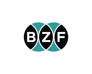 BZF logo design vector template. BZF