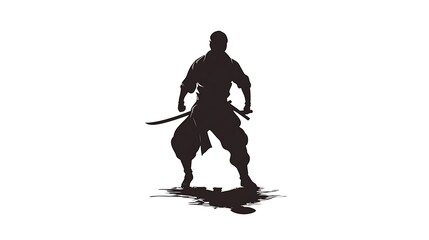 Ninja Silhouettes: A Collection of Combat Poses