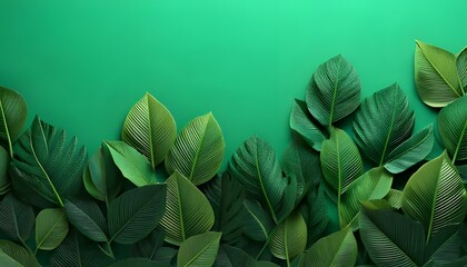 Natural macro shot. Organic texture on leaves, rich color contrast, 3D illustration.