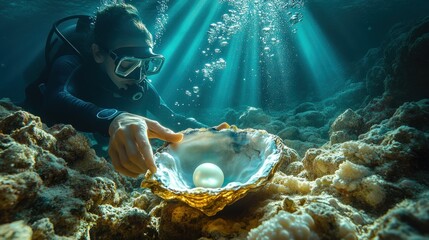 Underwater Pearl Discovery