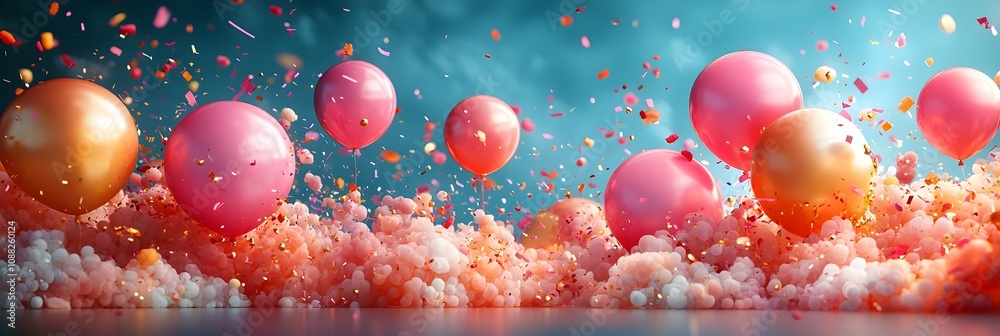 Poster pastel colored abstract geometric shapes and fluid gradient background for new year 2025 banner desi