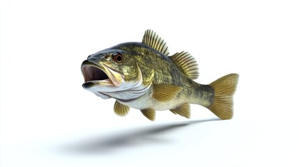 Naklejka premium Fish with Mouth Open