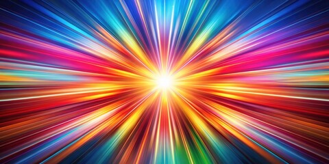 Colorful radial motion blurred light rays abstract background, abstract, bright, vibrant, colorful, radial, motion