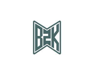 BZK logo design vector template. BZK