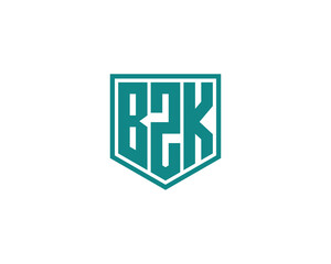 BZK logo design vector template. BZK