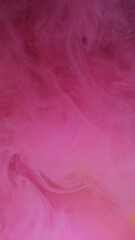 Glittering cloud. Paint splash water. Defocused pink color vapor cloud shiny assortment texture ink floating on modern abstract art background.