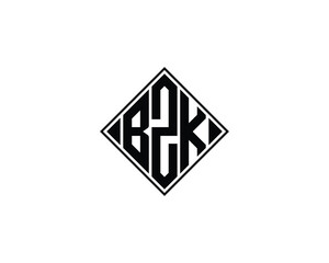 BZK logo design vector template. BZK