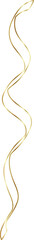 Golden ribbon line shiny gradient, party, holiday, event