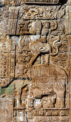 Elephant Warrior Carving Cloud Platform Great Wall Juyongguan Beijing China