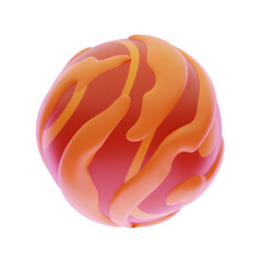 venus planet isolated 3d illustration