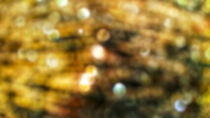 golden christmas lights blurred vision effects 